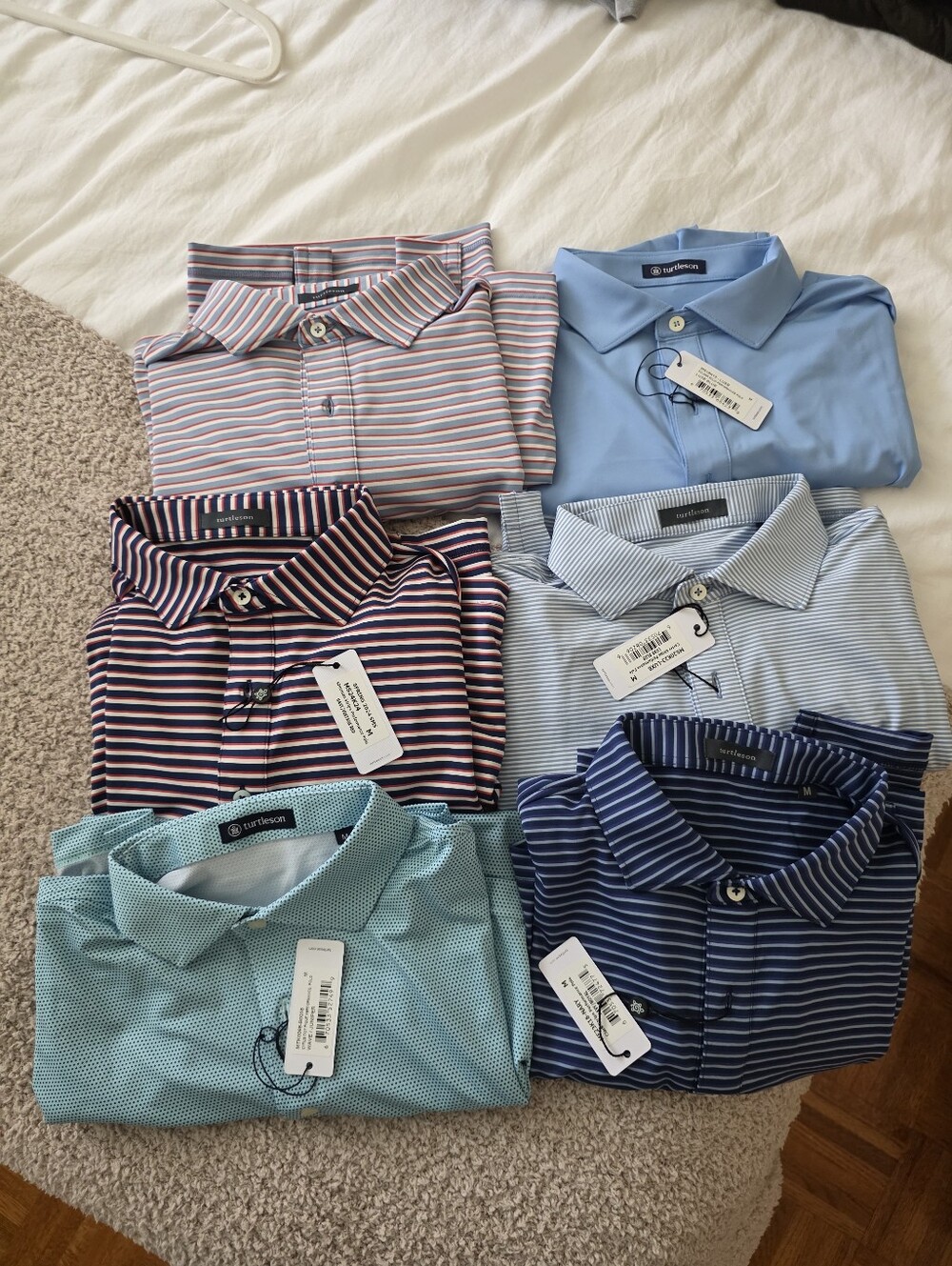 Turtleson Light Blue Men’s Performance Polo